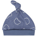 Boys Blue & White Babygrow & Hat Set, 1, hi-res